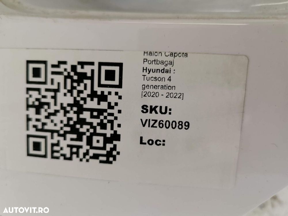 Haion Capota Portbagaj Hyundai  Tucson 4 generation [2020 - 2022] Orig - 8