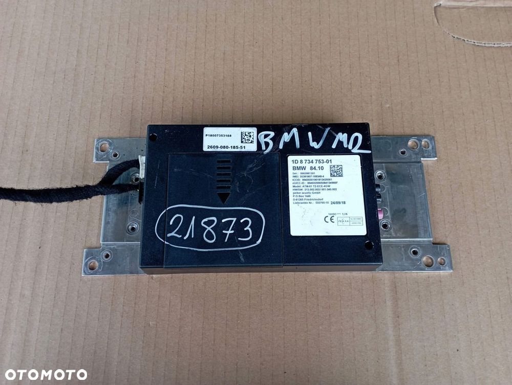 BMW M2 F87 MODUŁ STEROWNIK TELEMATIK TELEMATIC 8734753 - 1