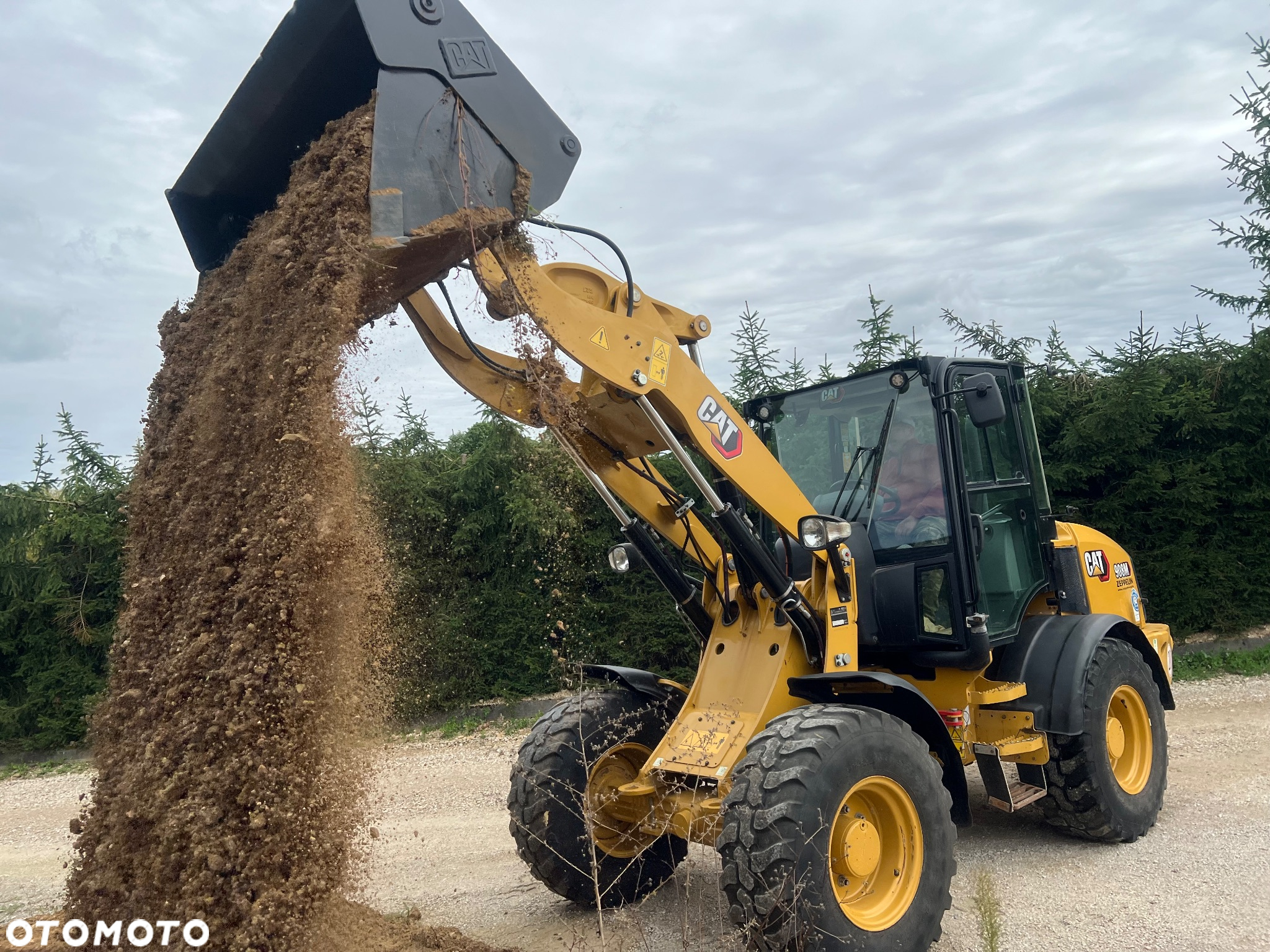 Caterpillar ŁADOWARKA CAT 908M 21r łyżka szczęka widły krokodyl 906 907 H przegubowa łamana Catepillar - 6