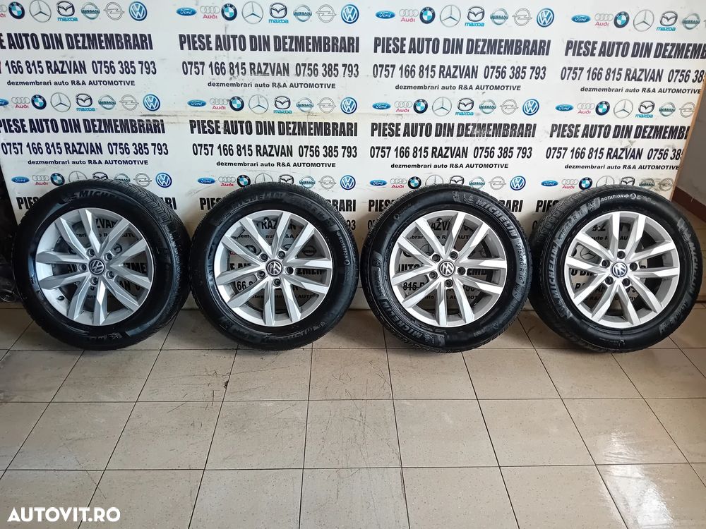 Jante R16 Vw Passat B8 Arteon Touran Caddy Golf 215/60R16 5x112 Anvelope Michelin M+S DOT 2023 - 1
