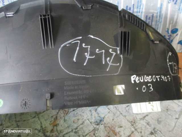 Quadrante 9658138280 PEUGEOT 407 2003 KMH Digital PEUGEOT 407 PHASE 1 2007 1.6HDI 110CV 4P CINZA KM/H  DIGITAL PEUGEOT 407 FASE 1 2005 1.6HDI 110CV 4P CINZA ACASTANHADO - 3