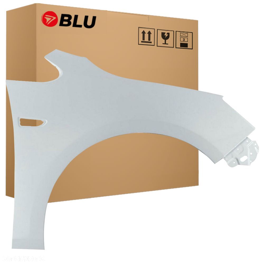 BLU Błotnik OPEL ASTRA J 4 IV Z40R prawy biały 09- przód SchneeWeiss - 1