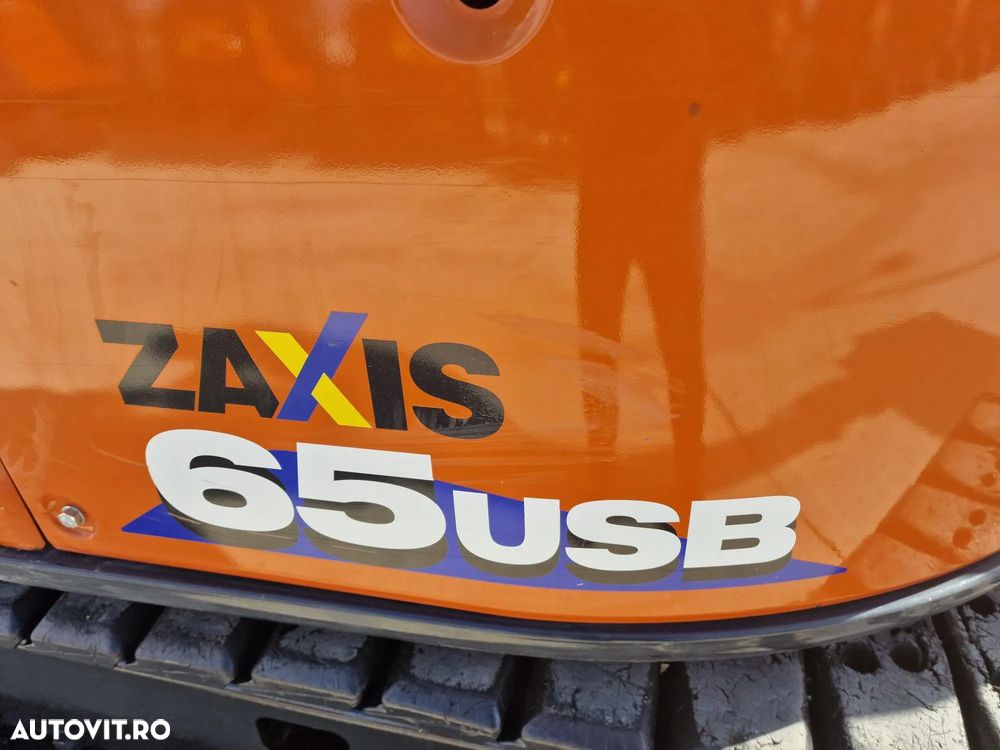 Hitachi ZX65-6, 2023, 1.208h, Masa operationoala 6,5t, lamaAd sapare 5m, CUPLA RAPIDA HIDRAULICA +3 CUPE NOI, senile cauciuc PAD 90% ok, Inst picon, Aer conditionat, Sistem antifurt, Ridica 3t, posibilitate leasing 4 ani, STARE CA NOU-PROMOTIE 55.900 EUR+Tva - 16