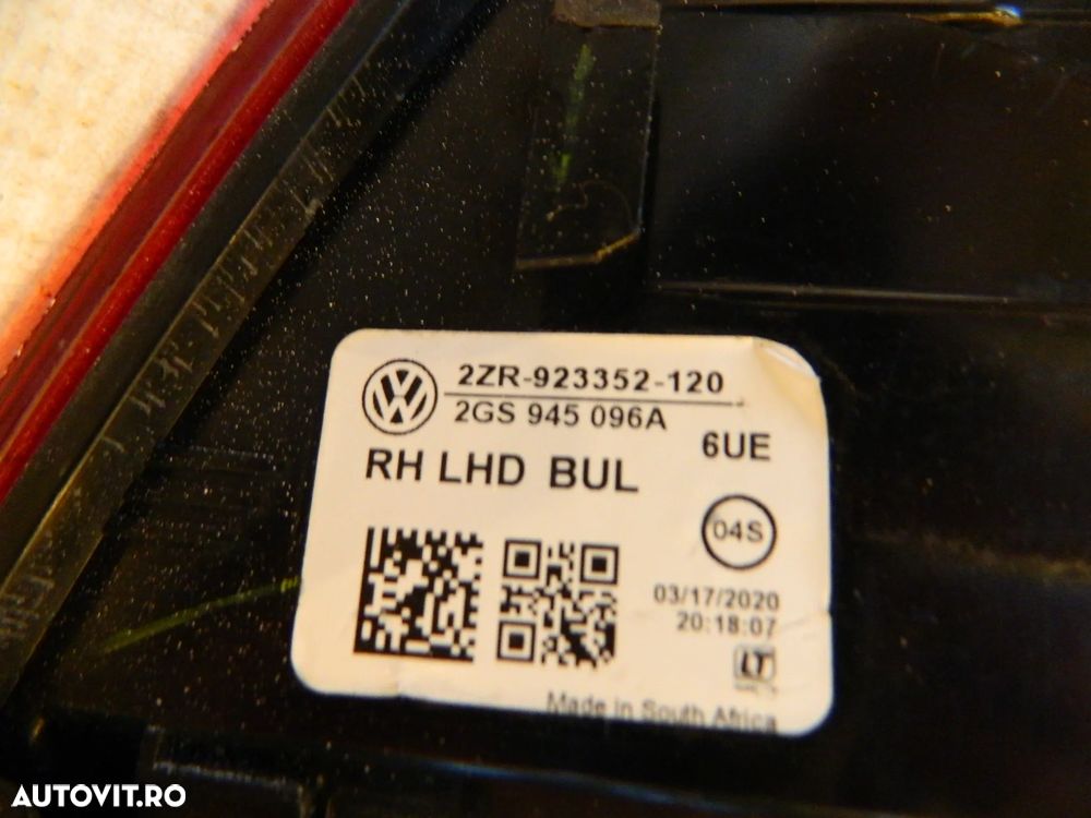 Lampa tripla stop dreapta spate Vw Polo 2017,2018,2019,2020,2021,2022,2023 cod 2GS945096A - 5