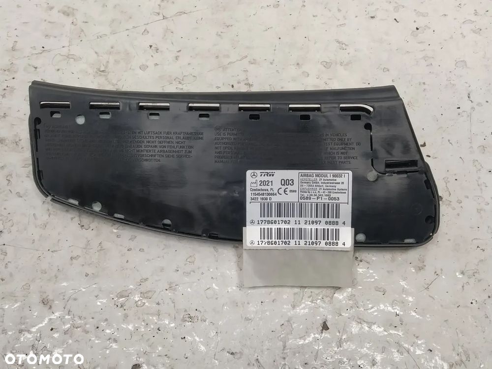 MERCEDES A KLASA W177 AIRBAG PODUSZKA POWIETRZNA FOTELA PRAWA LEWA ORYGINAŁ - 10