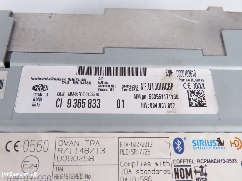 Sistema / Unidade de navegação Business Usado / Original BMW 5 Gran Turismo (F07... - 4