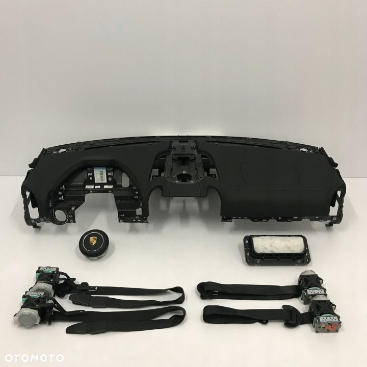 PORSCHE CAYENNE II LIFT DESKA ROZDZIELCZA KONSOLA KOKPIT PULPIT PODUSZKI AIRBAG AIR BAG PASY KIT SET - 1