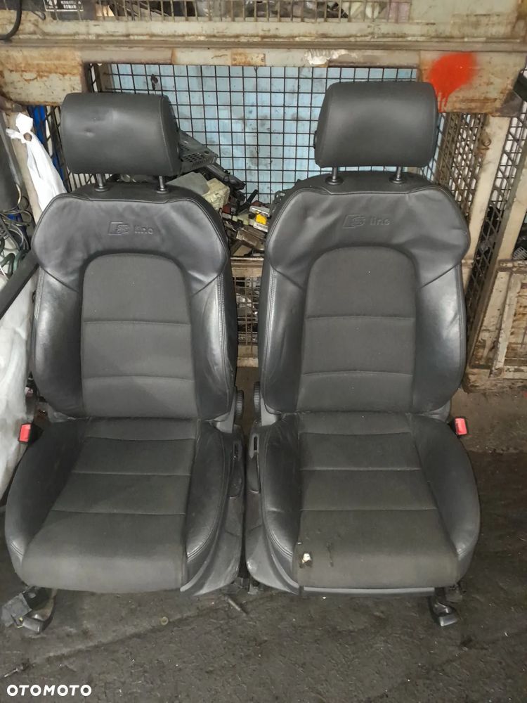 Fotele skórzane komplet AUDI A3 8P 05-08r. lift 5D S-line - 1