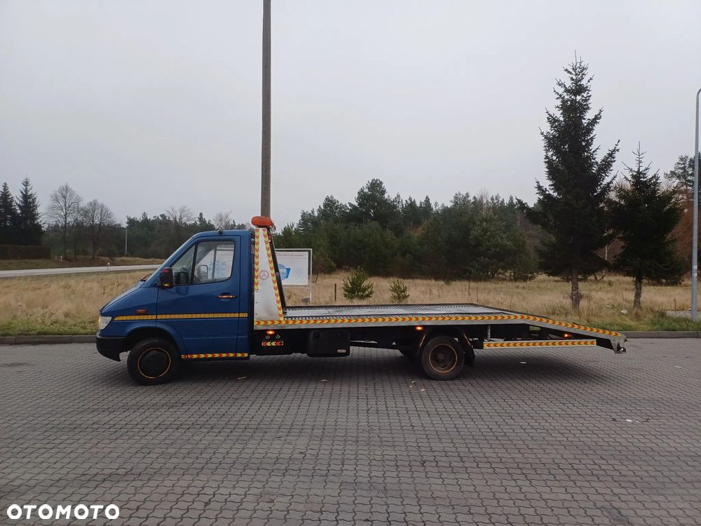 Mercedes-Benz Sprinter 410D Bliźniak 2.9 TD Najazd Autolaweta - 4