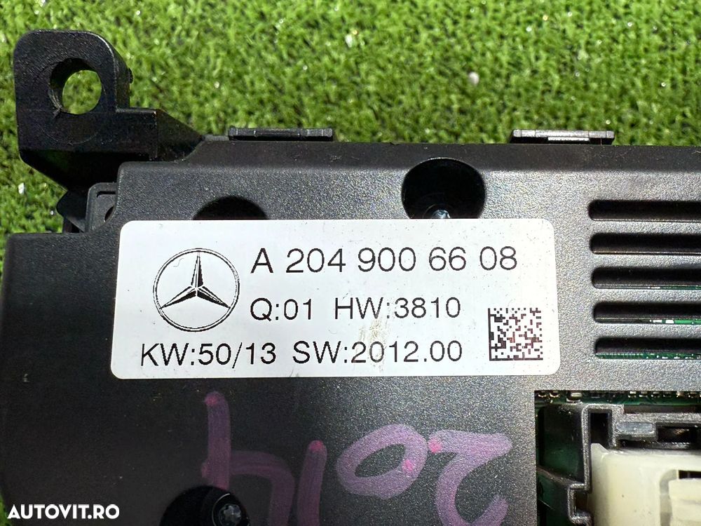PANOU COMANDA CLIMA / AC MERCEDES BENZ W205 C180 1.6 BENZINA 2014 COD OEM A2046809208 / A2049006608 / BREAK 2014-2021 - 8