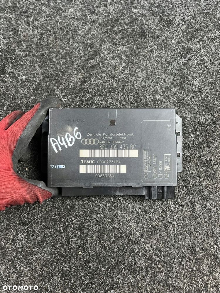audi a4 b6 moduł komfortu komfortelektronik 8E0959433BC - 2