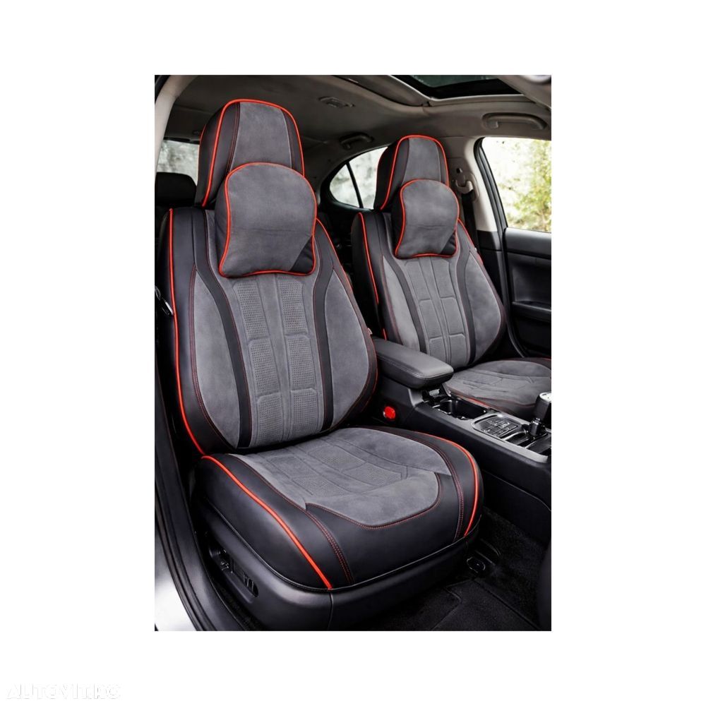 Huse scaune auto universale fractionate 9D PREMIUM FATA SI SPATE - 1