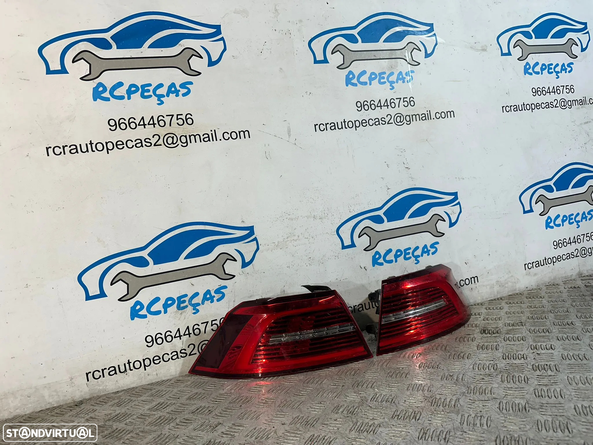 .Farolim Farolins Tras Traseiros LED Esquerdo Direito Originais Volkswagen VW Passat B8 2014 a 2022 - 4