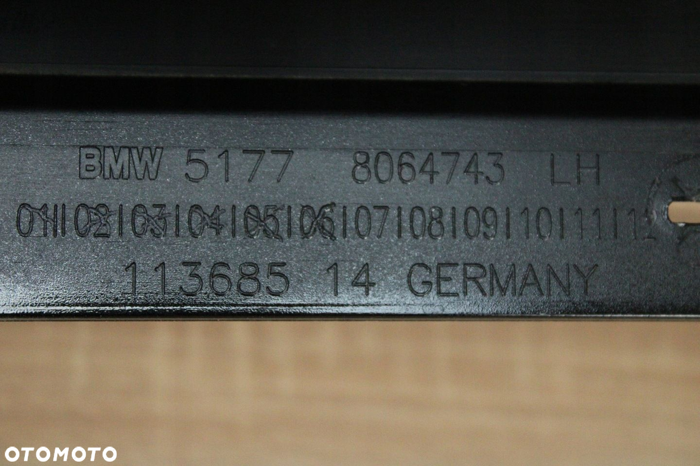 NAKŁADKA PROGOWA LEWA BMW 5 G30 G31 LCI M PAKIET 475 BLACK SAPPHIRE 25 km - 12