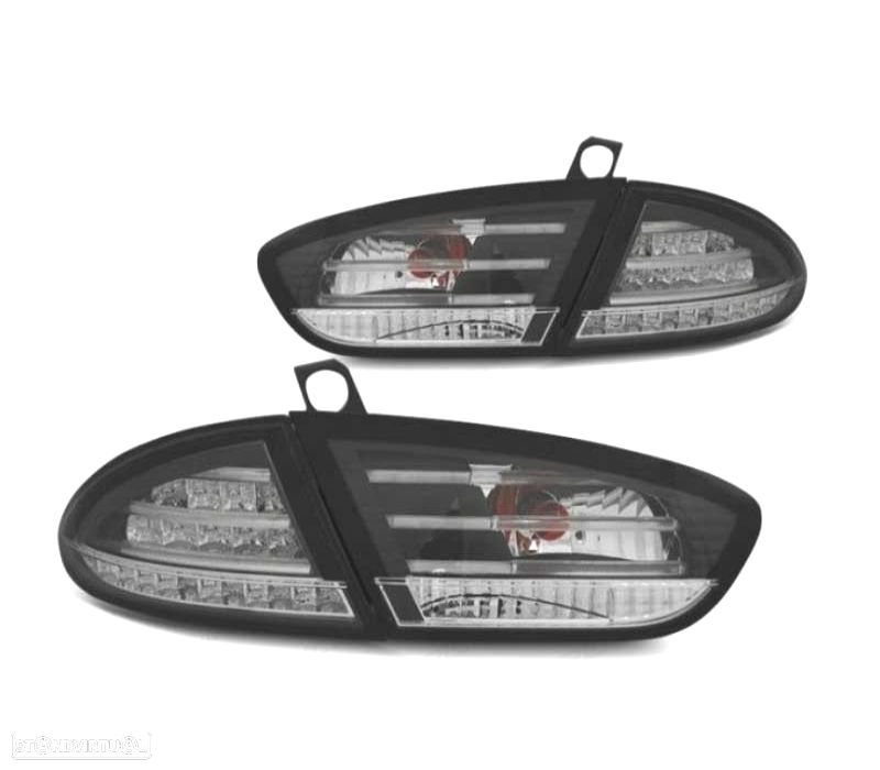 PILOTOS SEAT LEON 09-12 LED FUNDO NEGRO - 1