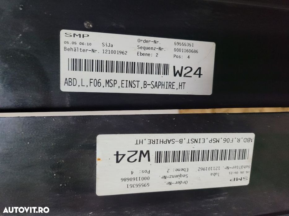 Praguri Prag Stanga Dreapta M Paket Bmw Seria 6 F06 Gran Coupe Originale Intacte - 6