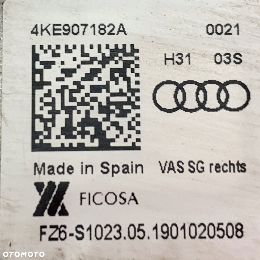 AUDI E-TRON WYŚWIETLACZ LUSTERKA PRAWY 4KE907182B - 5