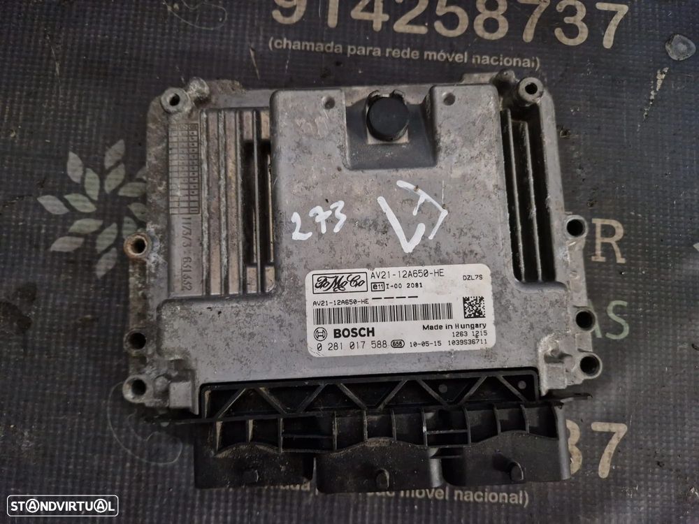 Centralina usada BOSCH 0 281 017 588 FORD FIESTA 1.6 TDCI