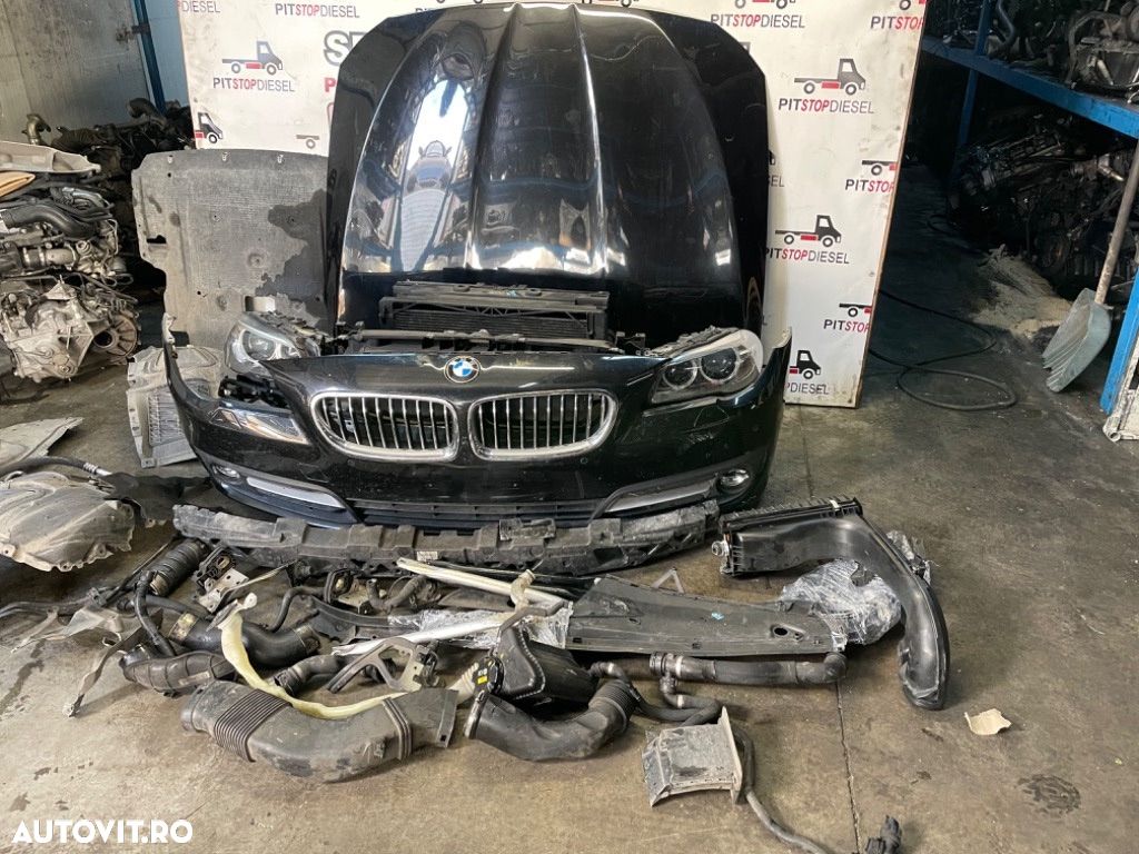 Fata completa BMW F10 F11 3.0 530d m50d lci Facelift 2013 2014 2015 2016 2017 capota-faruri-bara-grila-radiator - 1