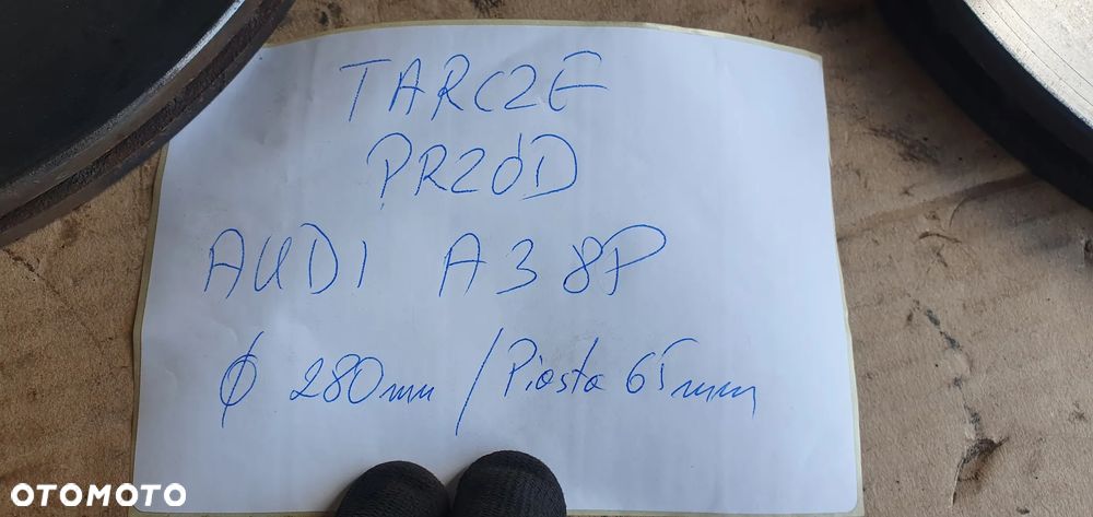 Tarcze hamulcowe przód przednie klocki Audi A3 8P 1.9 TDI 280MM - 12