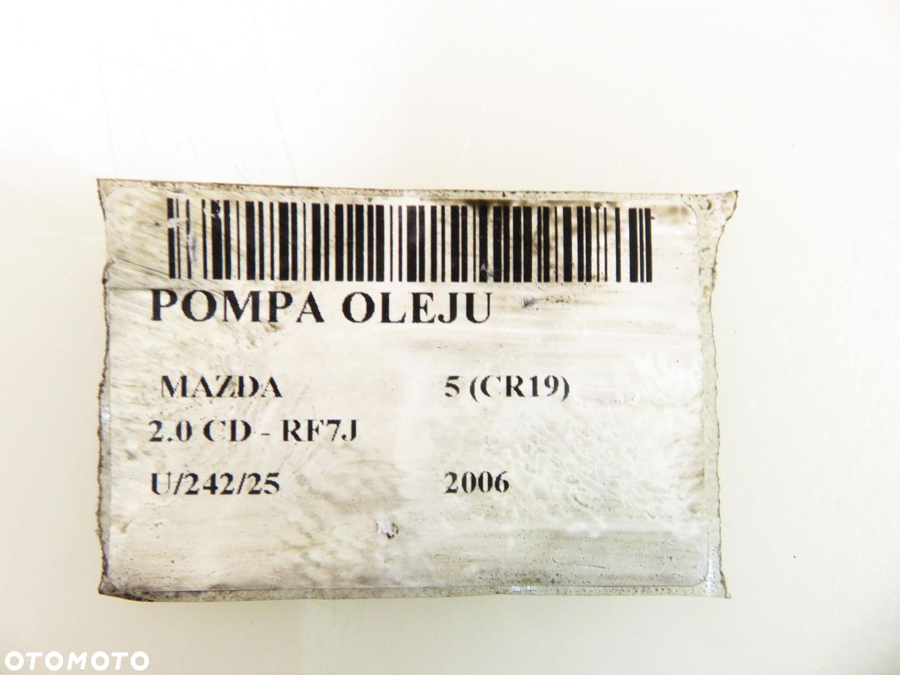 POMPA OLEJU MAZDA 5 (CR19) 2.0 MZR-CD 143 - RF7J RF7J14100  RF7J - 2