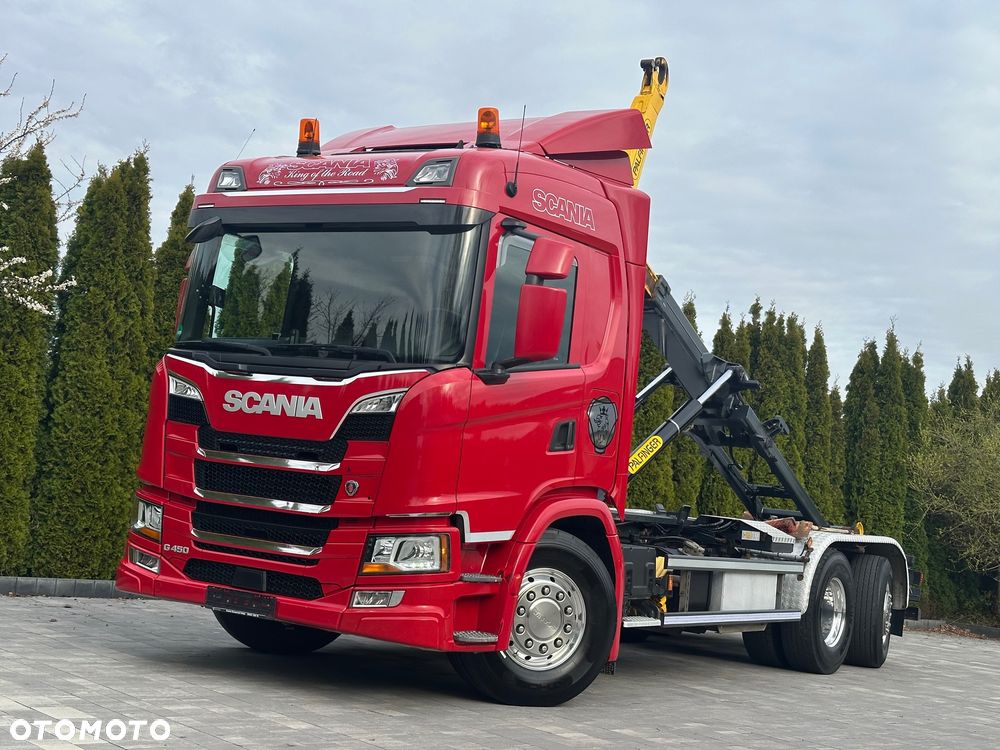 Scania / G450 / 6X2 / HAKOWIEC / Oś-SKRĘTNA-PODNOSZONA /