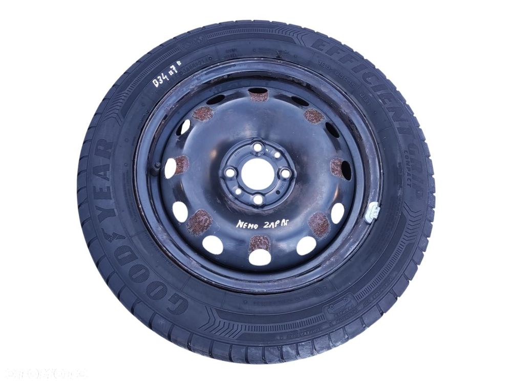 KOŁO DOJAZDOWE ZAPASOWE 15 NEMO BIPPER FIORINO QUBO 2007-2017 4x98 - 1