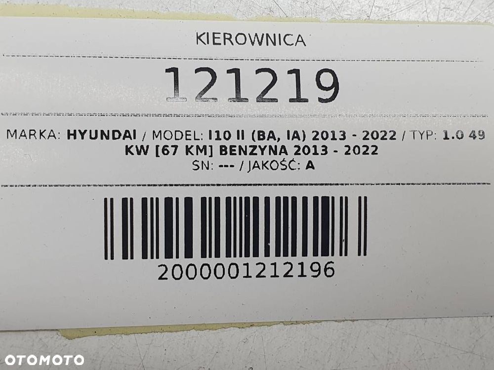KIEROWNICA HYUNDAI I10 II 56100-B4000 - 9
