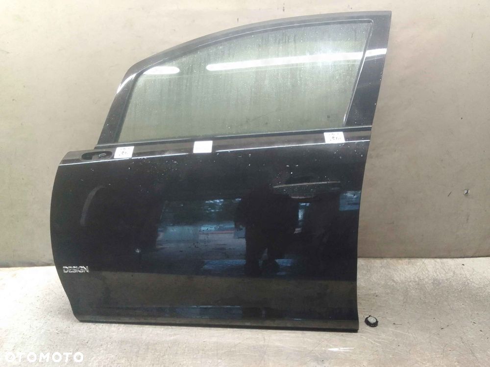 / DRZWI PRZÓD PRZEDNIE LEWE OPEL CORSA D Z20R CZARNY  LIFT FL - 1