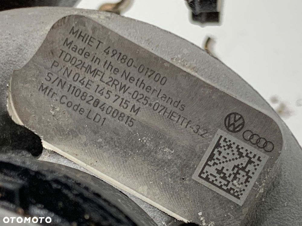 TURBOSPRĘŻARKA  SKODA SUPERB III Kombi (3V5) 2015 - 2022 1.4 TSI iV 160 kW [218 KM] Hybryda silnik - 6