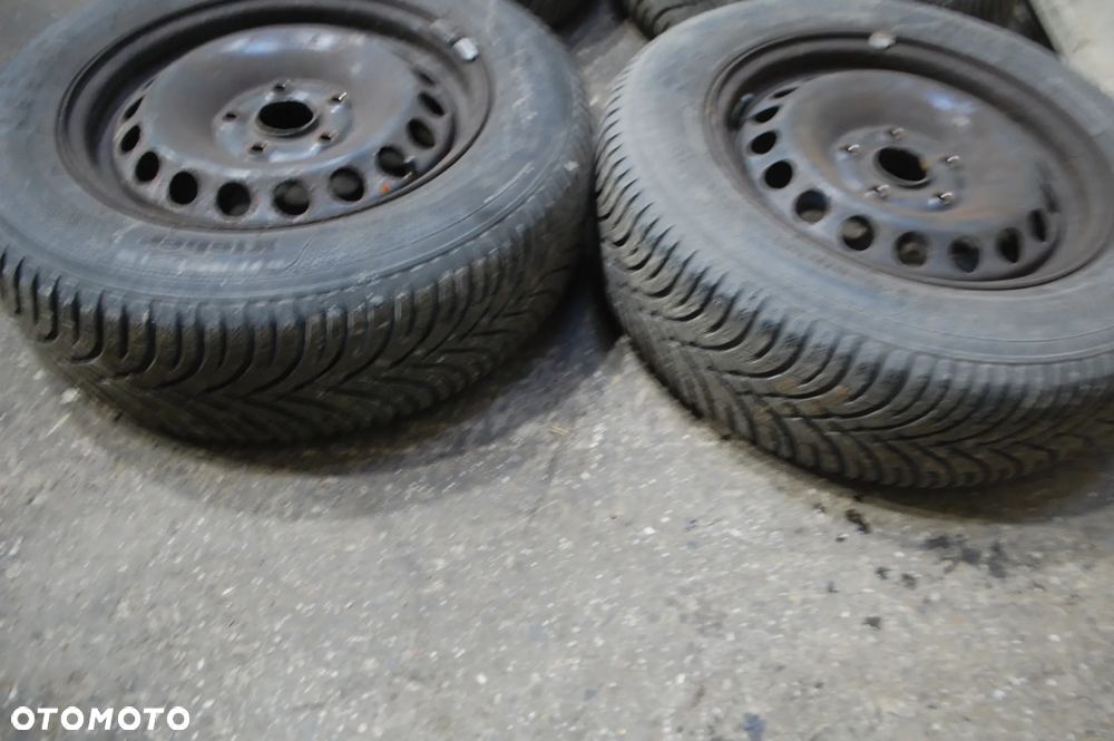 FELGI STALOWE + OPONY ZIMOWE 1K0601027C 5X112 ET47 6J VW GOLF V TOURAN 195/65R15 - 20