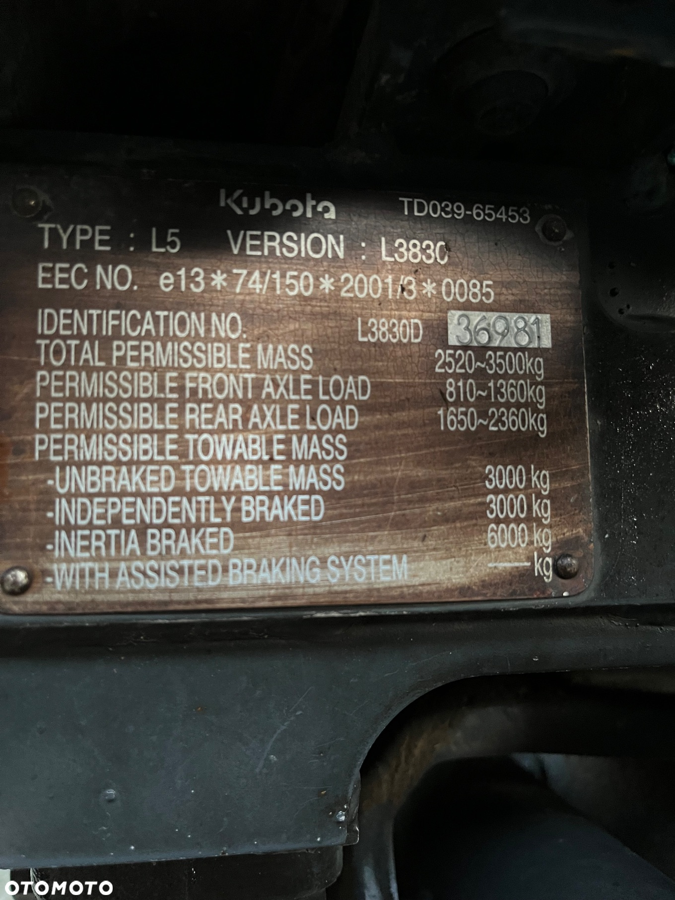 Kubota L3830 - 18