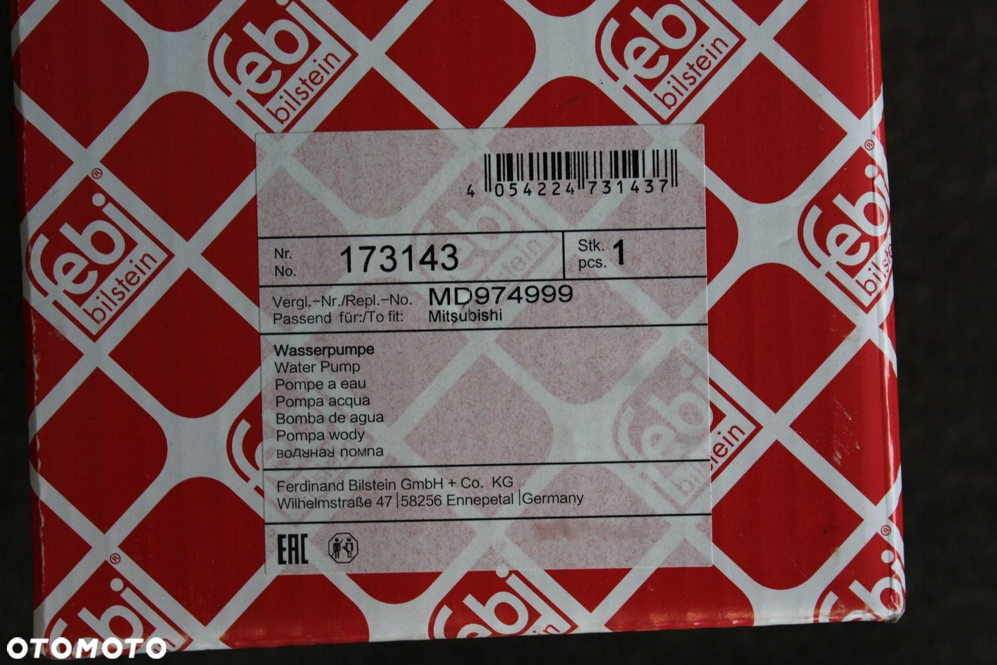 POMPA WODY HYUNDAI KIA MITSUBISHI FEBI MD974999 - 10