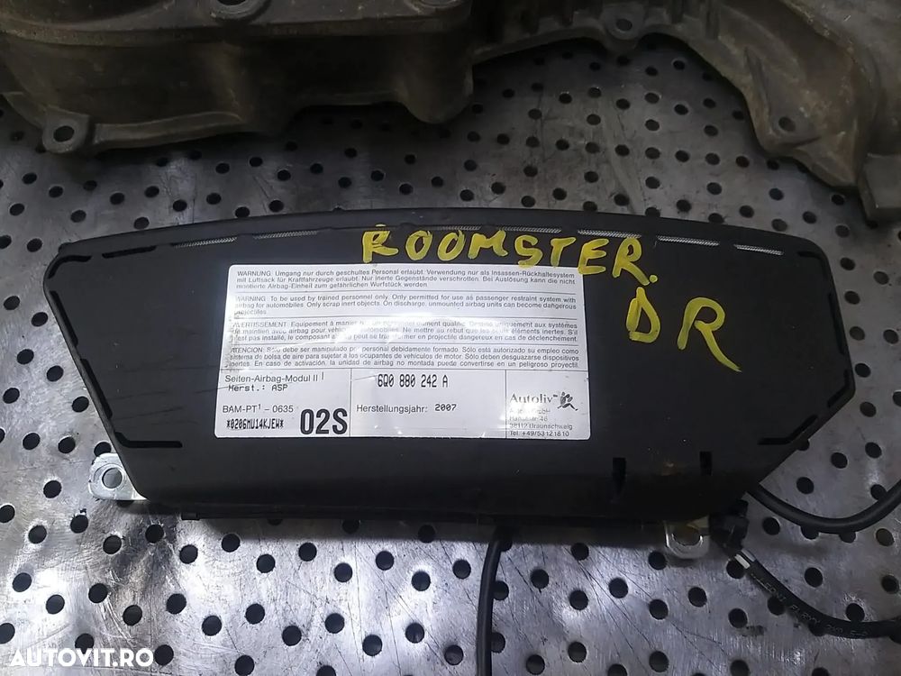Airbag pasager dreapta skoda roomster 6q0880242a - 1