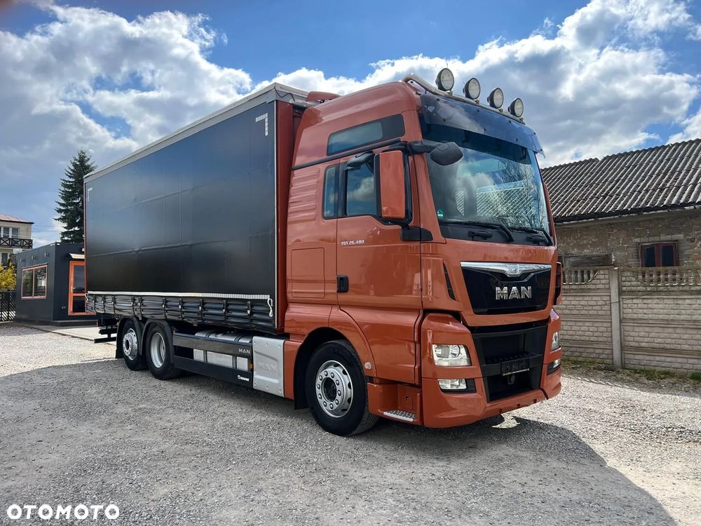 MAN TGX 26.480 / 6x2 / Burto - Firanka / - 12