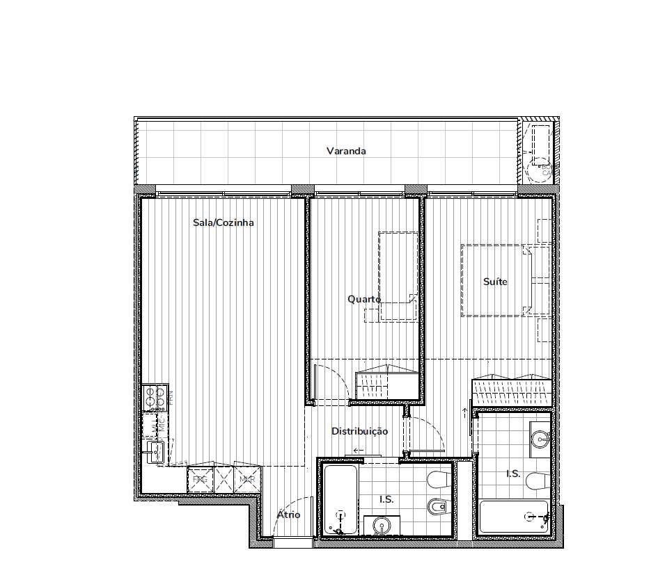 Apartamento T2 - Jardins da Seara - varanda, garagem e arrumo SD/CO - Grande imagem: 5/6