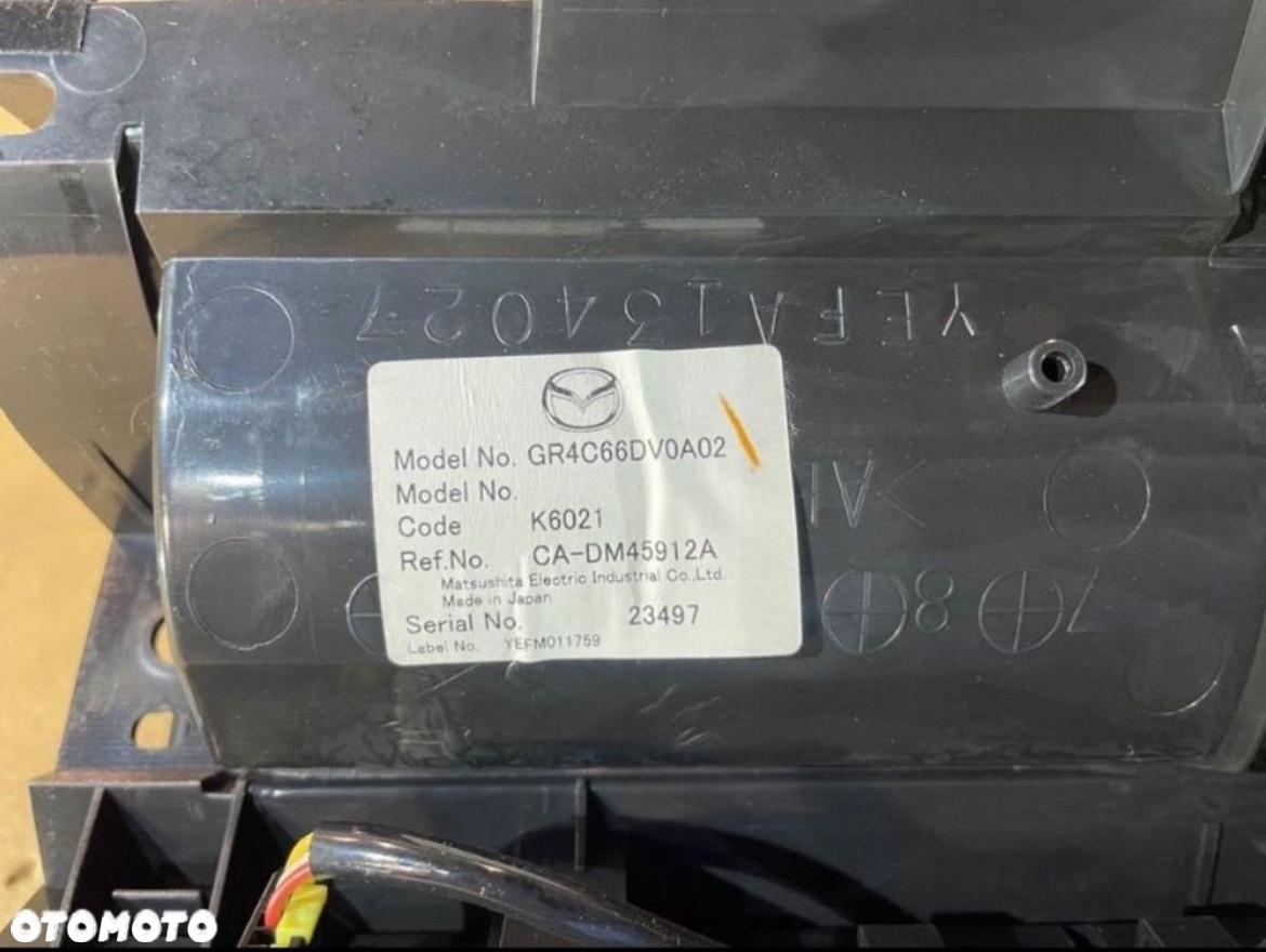 GR4C 66DV0A02 wyświetlacz nawigacji mazda 6 gg gy - 5