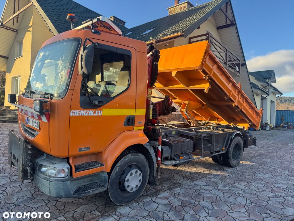 Renault Midlum 180dCi specjalny wywrotka z hds piaskarka pług kompletny zestaw do odśnieżania