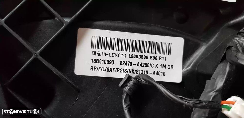 ELEVADOR DE VIDRO FRONTAL ESQUERDO KIA CARENS IV 2018 -82470A4260 - 2