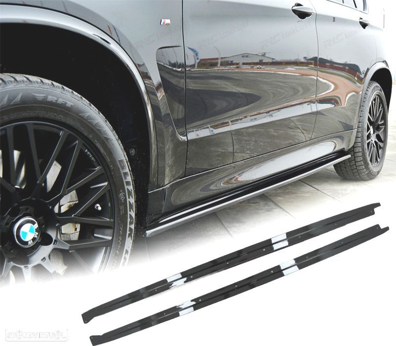 EMBALADEIRAS BMW X5 F15 12-18 LOOK M PERFORMANCE PRETO BRILHANTE - 1
