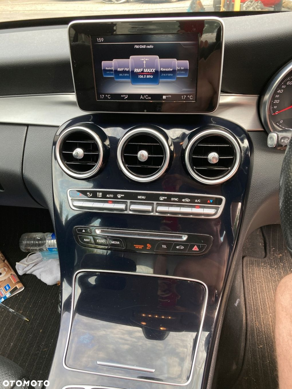PANEL ŚRODKOWY KOMPLET MERCEDES C KLASA W205 - 3