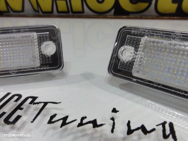 Suporte De Lampada De Matricula Com Led Branco Para Audi A3 8P, A4 B6, B7, A6 4F, A8, Q7, A5 - 6
