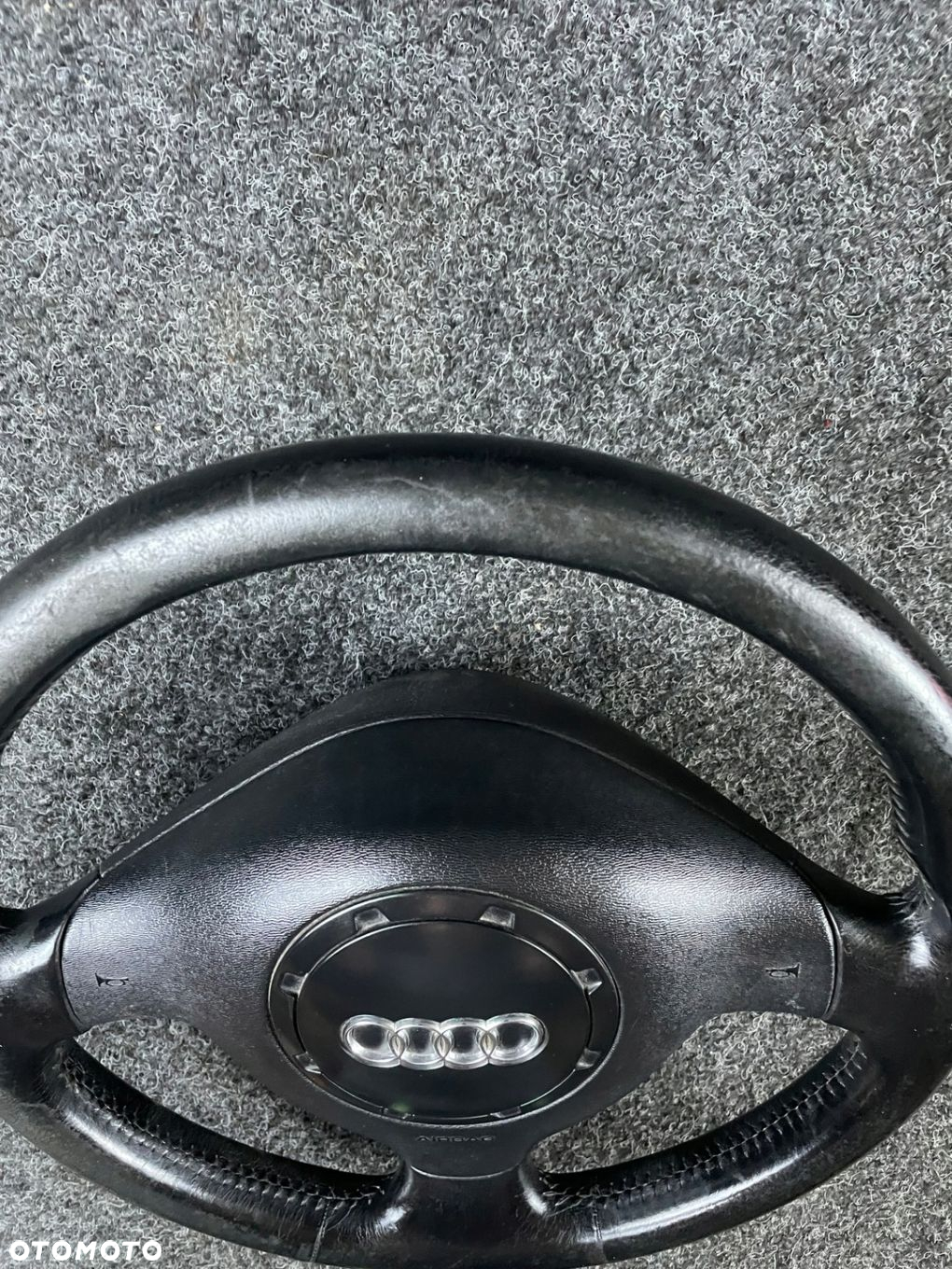 audi a3 8l kierownica trójramienna skóra do obszycia poduszka airbag kpl. - 5