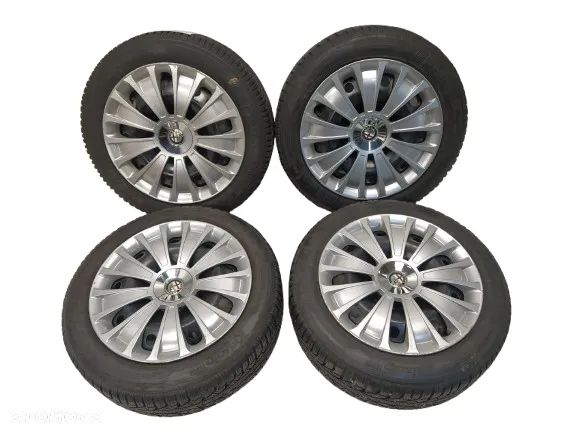 ALFA ROMEO 7x16 FELGI STALOWE R16 ET39 4x98 OPONY KLEBER 195/55 KOŁA ZIMA BIEŻNIK ok 6.70mm KOŁPAKI ALFA ROMEO - 1