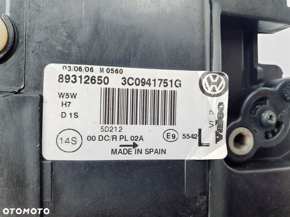 VW PASSAT B6 3C0 05-08r LEWA LAMPA PRZÓD XENON ORY EU - 10