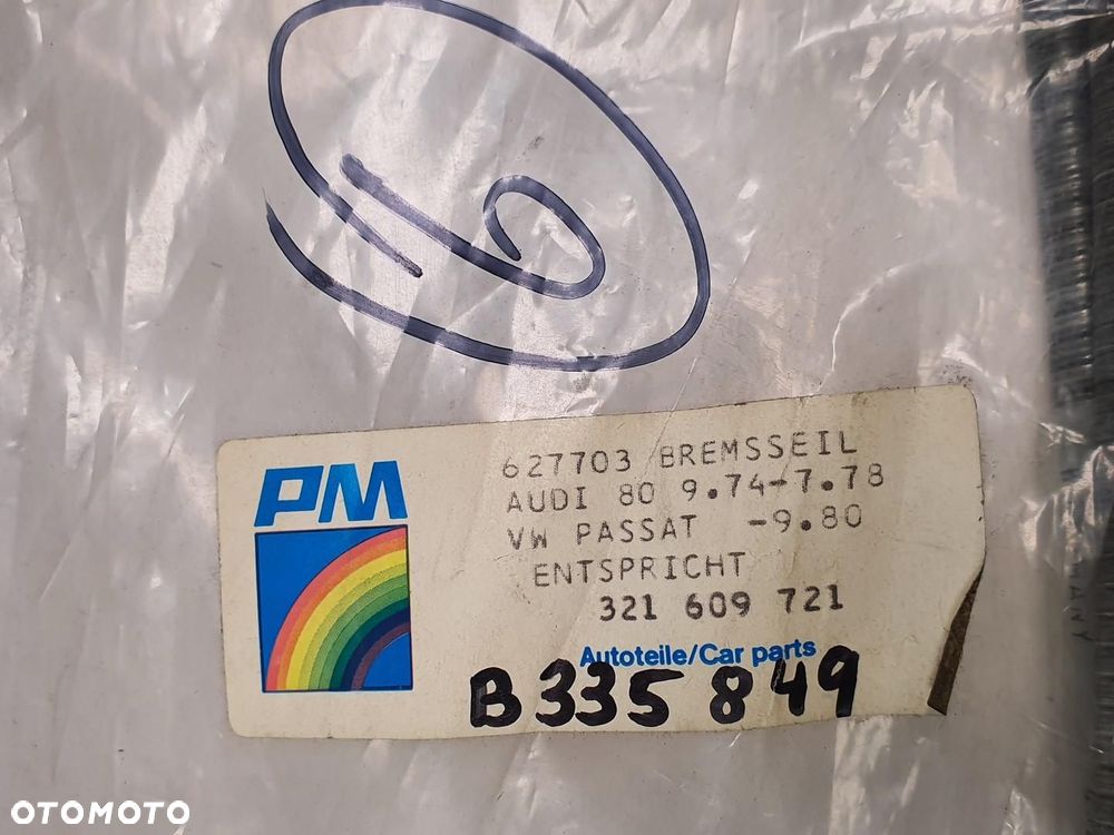 LINKA HAMULCA RĘCZNEGO AUDI 80 VW PASSAT B1 321609721 - 6