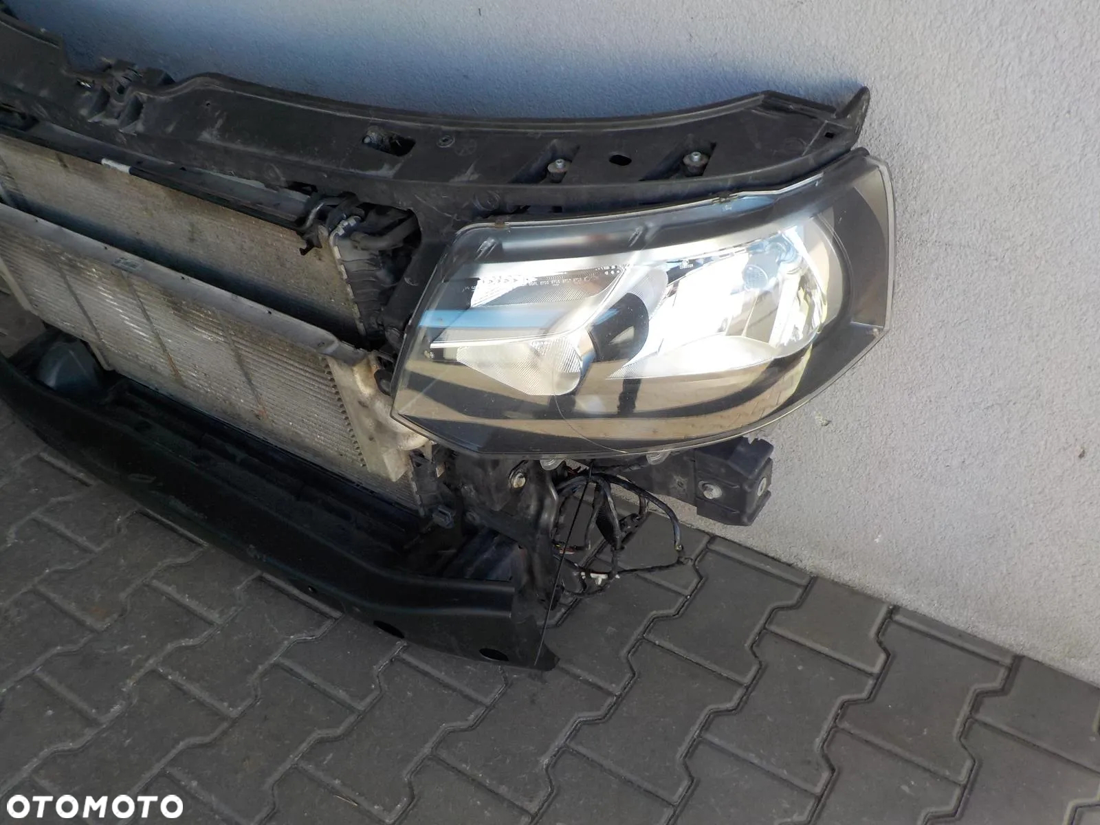 VW T5 LIFT KOMPLETNY PRZÓD PAS PRZEDNI WZMOCNIENIE CHŁODNICE LAMPY - 2