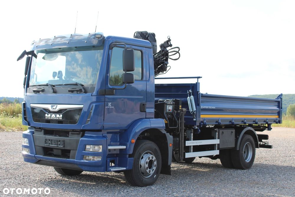 MAN TGM 15.290 Nowy 3-stronny WYWROT Żuraw HDS Hiab 099 BS-2 HiDuo Sterowanie radiowe 5,6 funkcja Kiper Wywrotka - 22