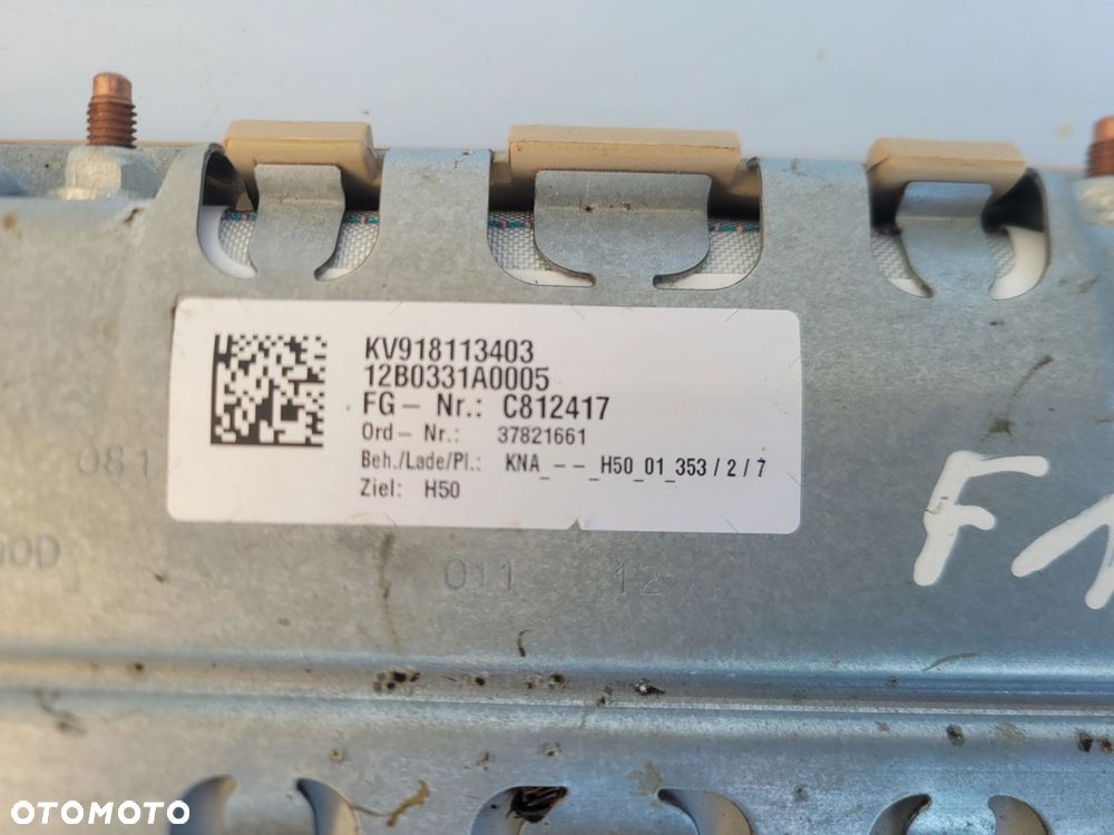 AIRBAG PODUSZKA KOLAN PASAŻERA BMW F06 F10 F12 F13 KREMOWA 9181134 - 3