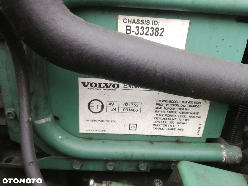 SILNIK VOLVO FM FH 420 D12D420 EC01 2003ROK - 2
